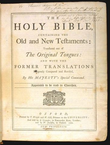 King James bible