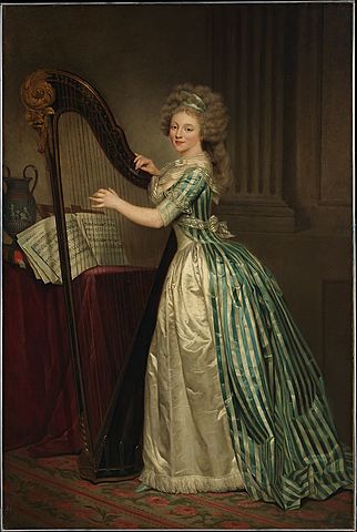 Self portrait with a Harp