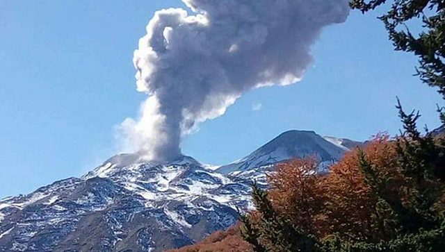 Erupción del Volcán Hudson