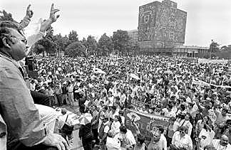 Huelga estudiantil de 9 meses de la UNAM.
