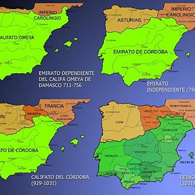 Timeline: La Península Ibérica entre los siglos VIII y XI.