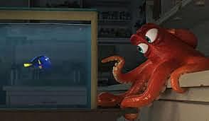 Dory incontra Hank e scappano dalla quarantena