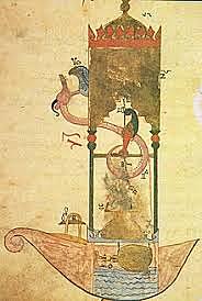 Horloge hydraulique arabe.