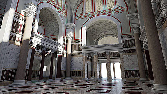 inaugurazione terme di Traiano