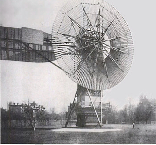 La première éolienne