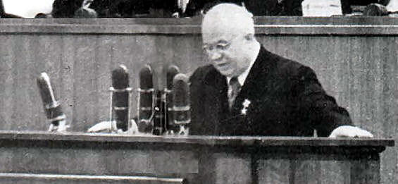 Kruschev gives secret speech