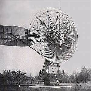 La première éolienne automatique