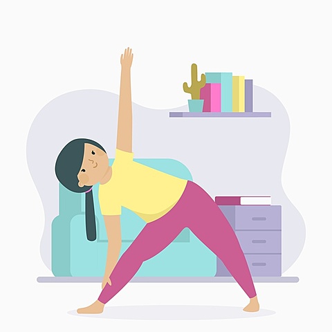 Doing fitness with my dad