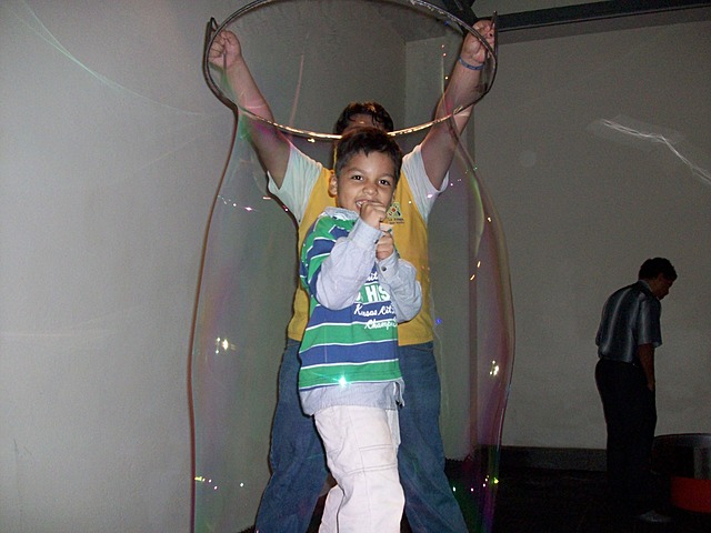 I went to an interactive museum with my grandparents