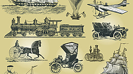 Timeline: Les moyens de transports