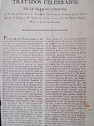 Tratados de Córdoba 1821