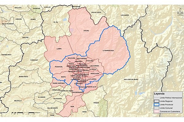 Cuarentena Total en Santiago