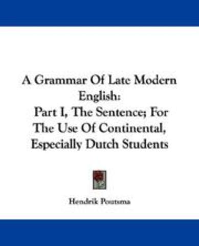 Late Modern English