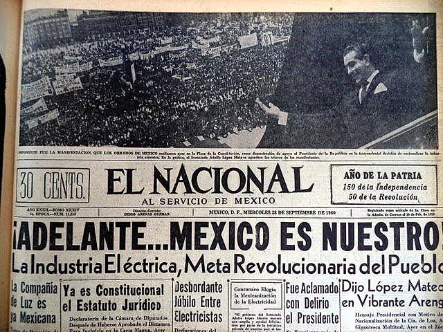 Nacionalización en las industrias.