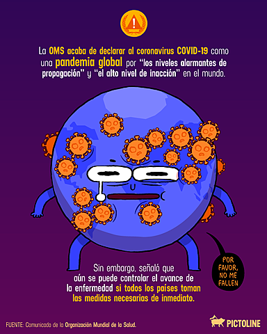 OMS DECLARA PANDEMIA