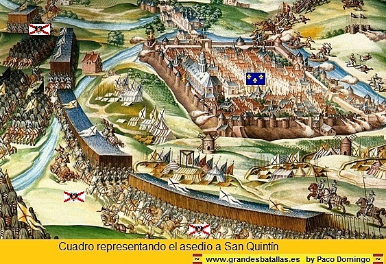 La Batalla de San Quintín.