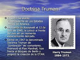 DOCTRINA PRESIDENTE TRUMAN Y PLAN MARSHALL