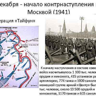 Timeline: 5 декабря начало наступления под Москвой