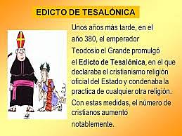 Edicto de Tesalónica cristianismo
