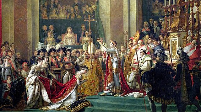 NAPOLEON EST SACRE PAR LE PAPE.