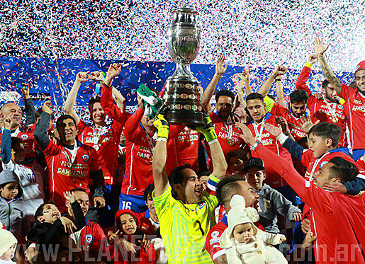 Chile es Campeón por primera vez en la Copa América 2015