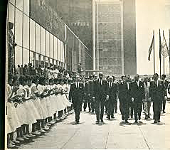 Inauguración del Centro Medico Nacional.