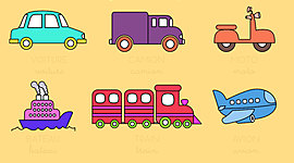 Timeline: moyens de transport