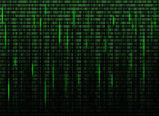 Transmisión de datos binarios.