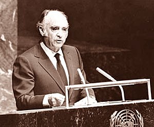 López Portillo Propone ante la ONU un Plan Mundial de Energía.