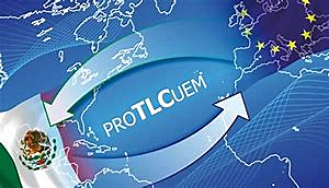 Firma del Tratado de Libre Comercio entre México y la Unión Europea.