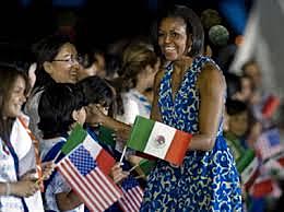 Visita de la primera dama de estados unidos, Michelle Obama.