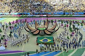 Inauguración de la copa mundial de futbol  2014 en Brasil.