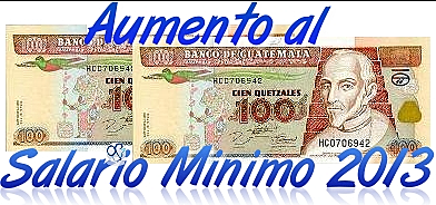 Aumento del salario mínimo.