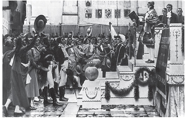 Kontituzioaren aldarrikapena Salvador Viniegranera