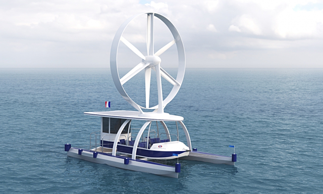 Archinaute: le premier bateau à éolien