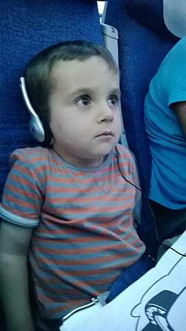 Primer viaje en avión