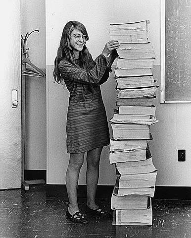 Margaret Hamilton, developed on-board flight software for NASA's Apollo program