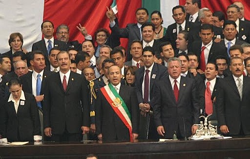 Inicio del periodo presidencial de Felipe Calderón