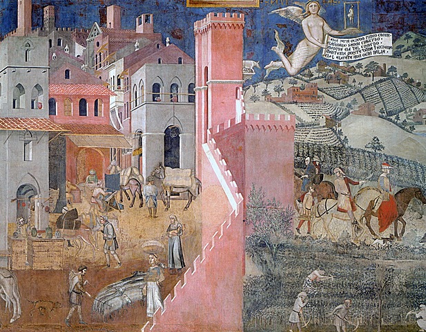 Ambrogio Lorenzetti, Effetti del buon governo in campagna e in città (1337-1339)