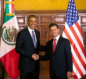 Encuentro entre el presidente de Estados Unidos y México
