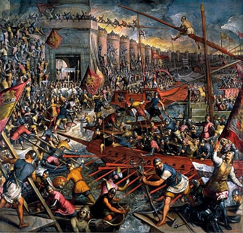 I Turchi conquistano Costantinopoli