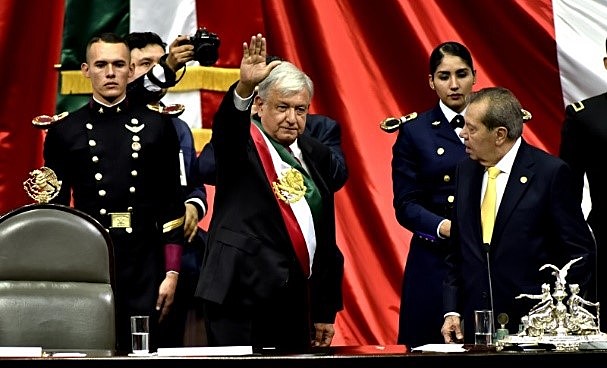 Inicio del periodo presidencial de Andrés Mnauel López Obrador