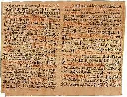 Egyptian papyrus scrolls