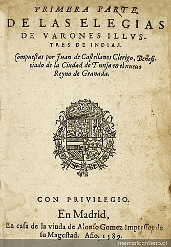 Elegías de Varones Ilustres de Indias