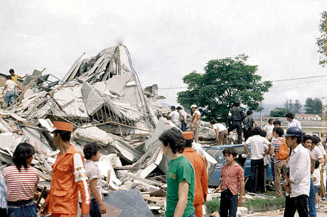 Un sismo destruyó la ciudad de Popayán