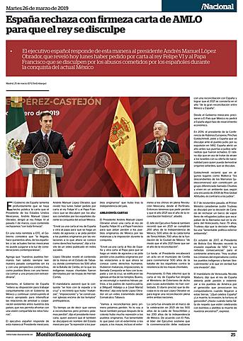 Carta al Rey Felipe VI de España