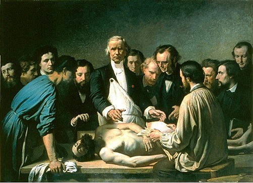 La lección de anatomía del doctor Alfred Velpeau