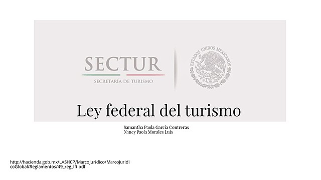 Se promulga la Ley Federal de Turismo
