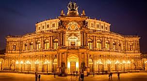 La Semperoper de Dresde, Alemania.
