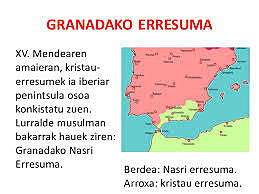 Kristauen konkistaren amaiera